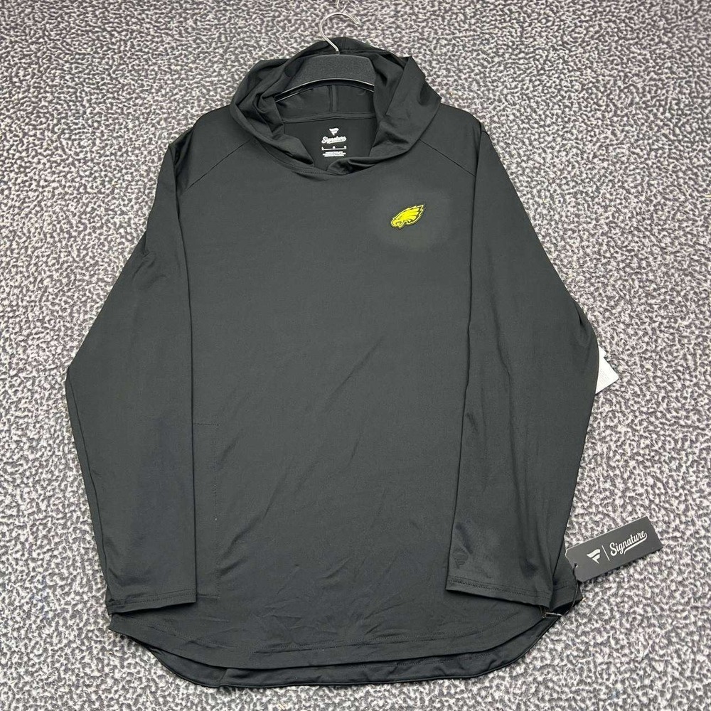 Philadelphia Eagles Hoodie Shirt Men Large Black Fanatics Signature New L
